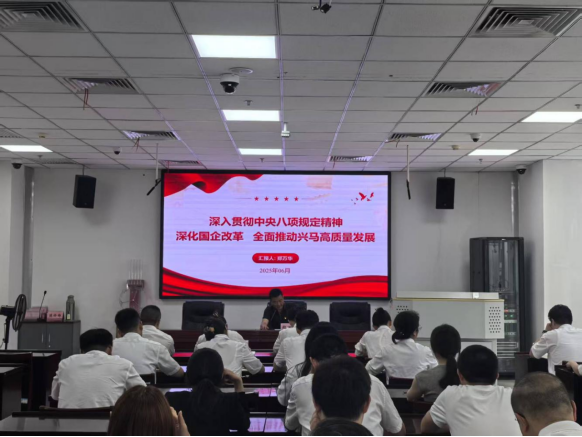 亿万先生公司开展深入贯彻中央八项划定精神学习教育专题党课